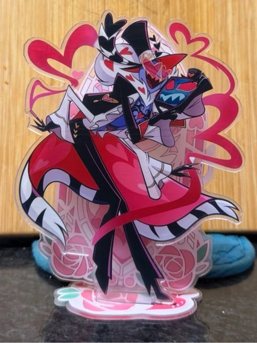 Hazbin Hotel Helluva Boss Vox Valentine anime acrylic figure standee